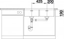 BLANCO 522987 Sink Andano 400/400-U stainl.steel InFino silk gloss no handle