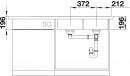 BLANCO 521665 Sink Divon II 8S-IF stainl.steel silk gloss InFino no eccentric