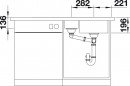 BLANCO 521661 Sink Divon II 6S-IF stainl.steel silk gloss InFino no eccentric