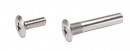 K-IF FLAT connecting fittings M4x30 - 40mm complete nickel