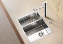 BLANCO 521608 Sink Claron 340/180-IF stainl.steel InFino silk gloss no handle