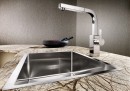 BLANCO 521578 Sink Claron 550-IF stainl. steel InFino silk gloss without handle