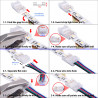 StrongLumio connector LED strip RGB 10mm - cable 4-line RGB