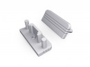 StrongLumio end caps for profile Surface 10 gen2, grey, (pair)