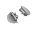 StrongLumio end caps for profile Groove 10 gen2, round, grey, (pair)