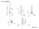 StrongLumio connector for LED strips 8mm - cable 2 line