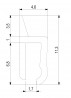 Edge profile for silver sideboard