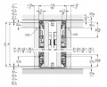 HAWA 31006 Concepta III 25/35 connecting piece upper 110mm, 500mm