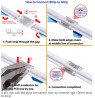 StrongLumio Quick coupler LED strip RGB COB 10mm - cable 4-line 150mm-LED strip