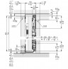 HAWA 31005 Concepta III 25/35 connector set 55 mm, length 560 mm