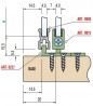 SISCO 980A mounting rail aluminum 2m