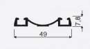 SEVROLL 06021 Elegant II bottom line 4.05m graphite