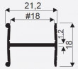 SEVROLL 06041 connecting rail H18 3m graphite