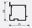 SEVROLL 05326 Pax mounting rail 3m black mat