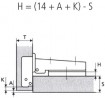 FGV 51MS150500C hinge overlay 110°
