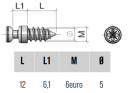Pin shelf excenter TI01 - Euro 6x12mm