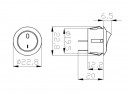 StrongLumio mechanical switch R13 230V 4A brown
