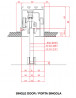TERNO Solo Vetro Light upper line 2250/A silver anodized 6m