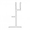 TERNO Solo Vetro Light cover strip 2254/A silver anodized 6m