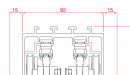 TERNO Solo Vetro Light safety profile 2260/A silver anodized 3m