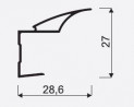 SEVROLL 02782 Beta 16mm mounting rail 2.70m olive