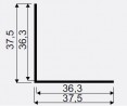 SEVROLL 02461 angle 36x36mm 3m silver