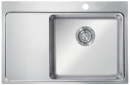 StrongSinks S3 Sink Nida 787, 787 x 520 mm stainl. steel, hand drain on the left