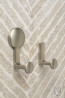 TULIP Hook Gant XL brushed nickel + screws