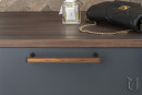 TULIP Knob Mewo walnut/gold matt