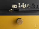 TULIP Knob Hole 25 mm lacquered oak/black