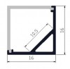 LP-milk diffuser Triangle Corner 16 1000mm