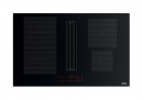 FRANKE Induction hob with extractor hood FMA 8381 HI black glass/white graphic