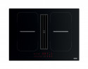 FRANKE Induction hob with extractor hood FSM 7081 HI black glass/white graphic
