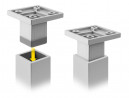 StrongLegs furniture leg FP003, 150Rmm, gray RAL 9006