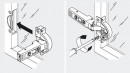 BLUM 71B950A alu overlay with damping 95°