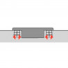 HETTICH 9091793 Sensys 8646i loaded for thin doors SiSy obsidian dowel