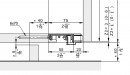 HAWA 52090 Folding Concepta III bottom profile for 3 doors silver