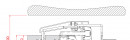 TERNO Star Fluid upper cover profile 3064 1.5m silver plastic