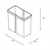 GOLLINUCCI spare waste bin for Concept 560 11 l