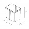 GOLLINUCCI spare waste bin for Concept 560 17 l