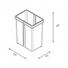 GOLLINUCCI spare waste bin for Concept 560 8 l