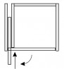 K-HAWA Concepta III 25 Pull, left version, 1200 - 2200 mm