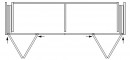 K-HAWA Folding Concepta III 25 Push, right + left version, 1900 - 2700mm, black
