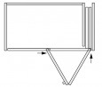 K-HAWA Folding Concepta III 25 Pull, right version, 1900 - 2700mm, black