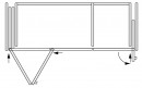 K-HAWA Folding Concepta III 25 Pull left + Concepta III right,1900-2700mm,black