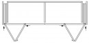 K-HAWA Folding Concepta III 25 Pull, right + left version, 1900 - 2700mm, silver