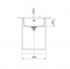 FRANKE Sink MRG 110-52 553 x 433mm matt black