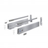 K-HETTICH InnoTech Atira, frontal, silver, 350/70/144 with railing, 30kg SiSy