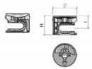 EC28 15/13.5 connecting fitting eccentric