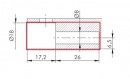 IF-drill 18 mm for Poker shelf support